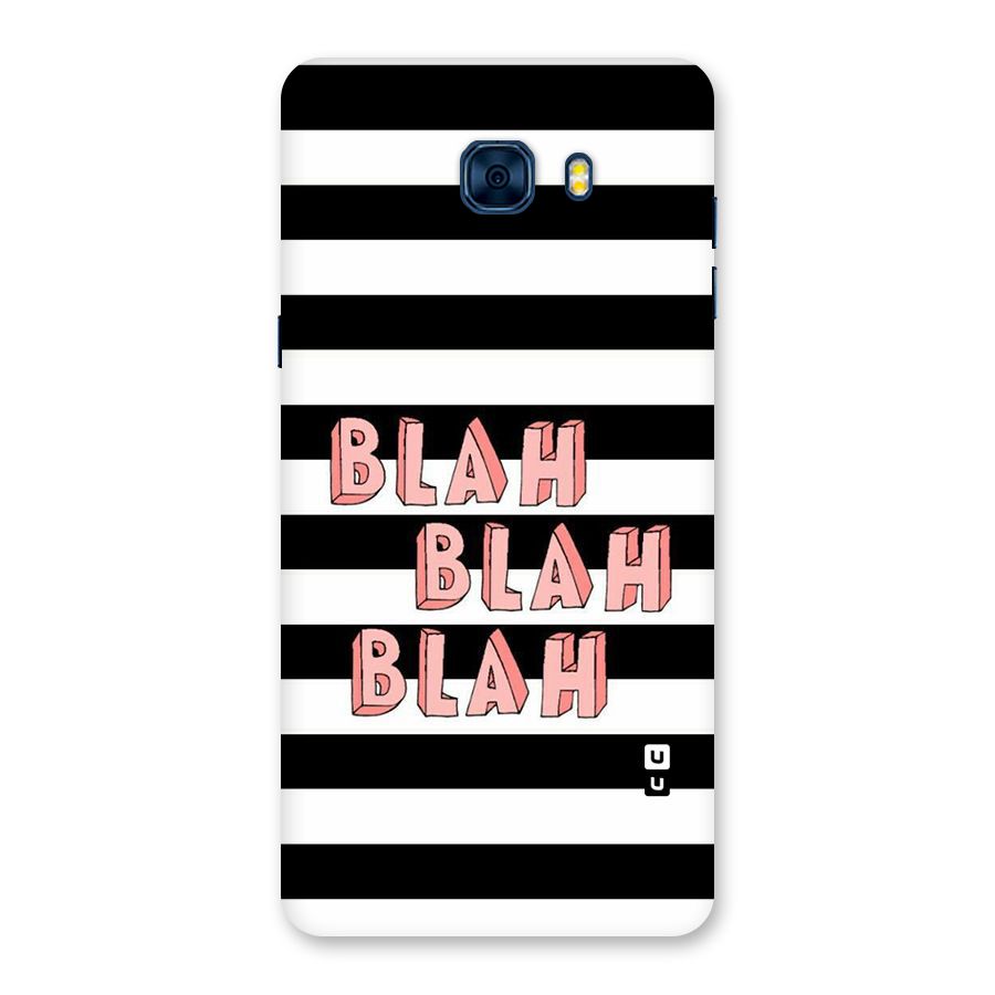 Blah Bold Stripes Back Case for Galaxy C7 Pro