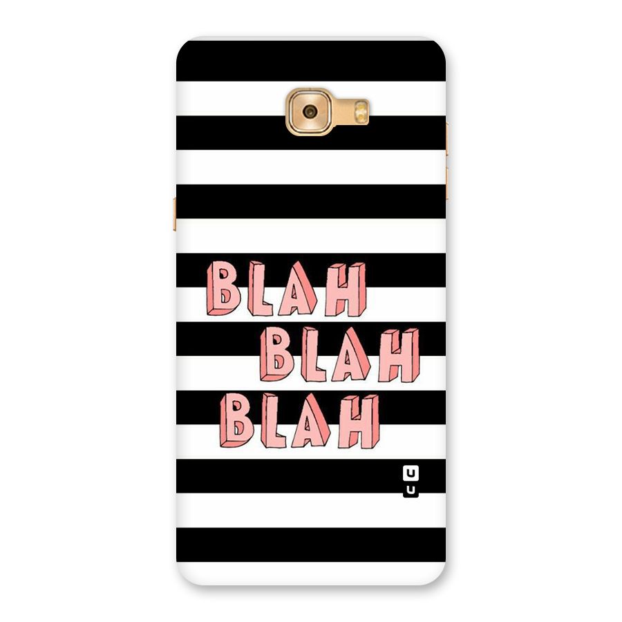 Blah Bold Stripes Back Case for Galaxy C9 Pro
