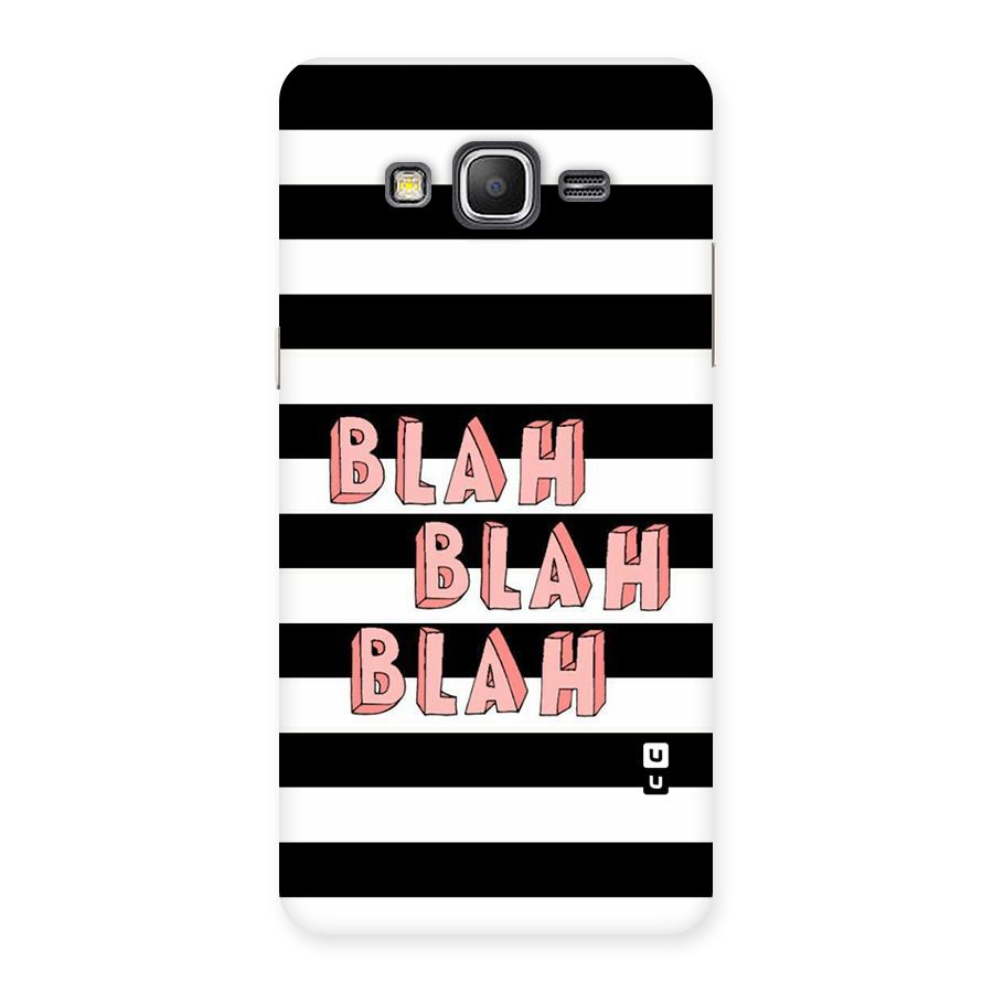 Blah Bold Stripes Back Case for Galaxy Grand Prime