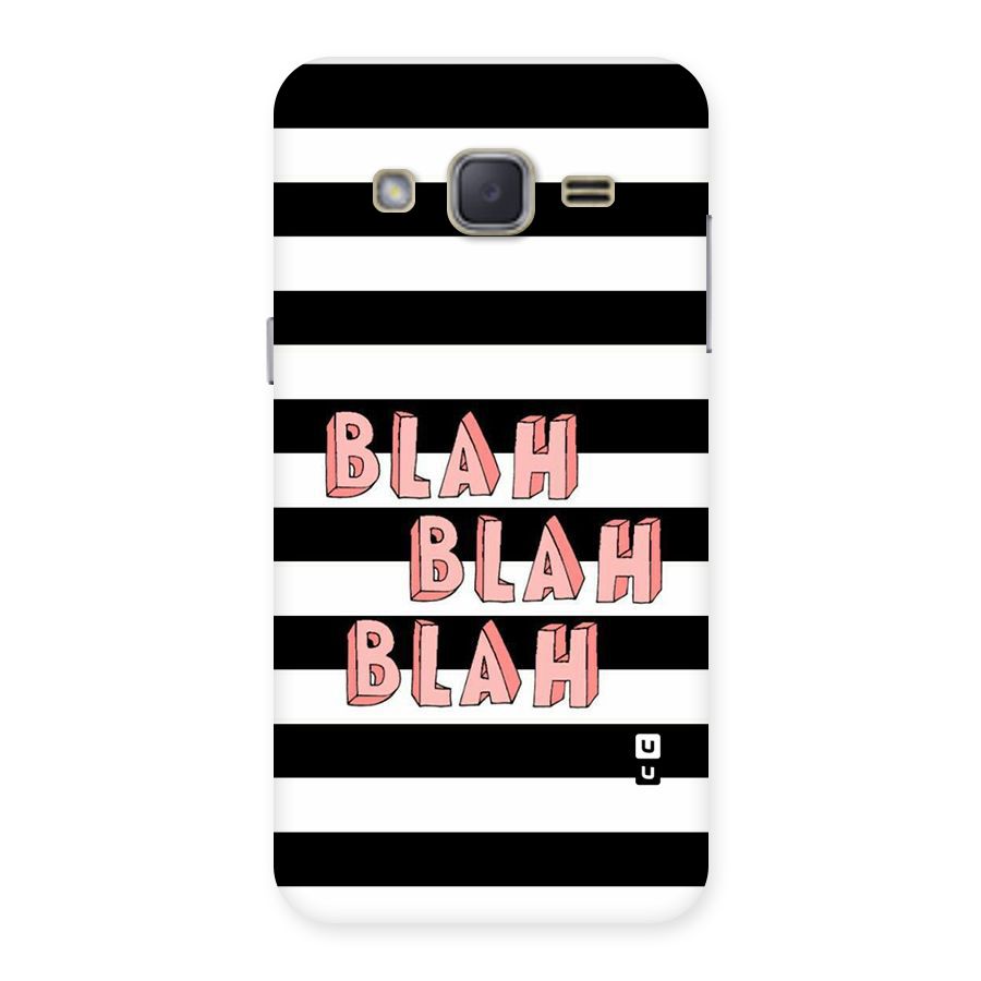 Blah Bold Stripes Back Case for Galaxy J2