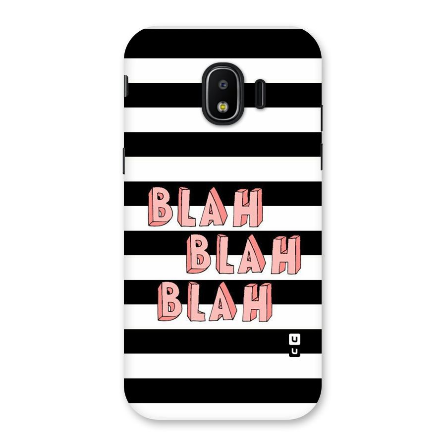 Blah Bold Stripes Back Case for Galaxy J2 Pro 2018