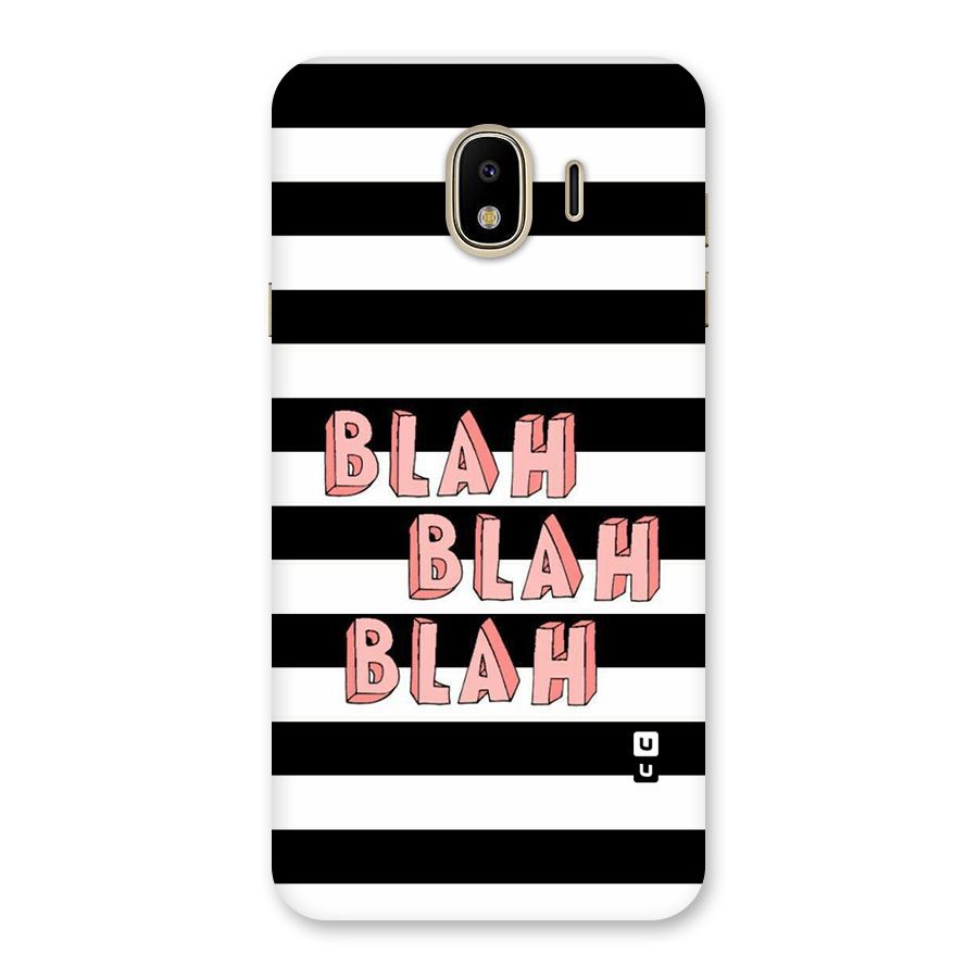 Blah Bold Stripes Back Case for Galaxy J4