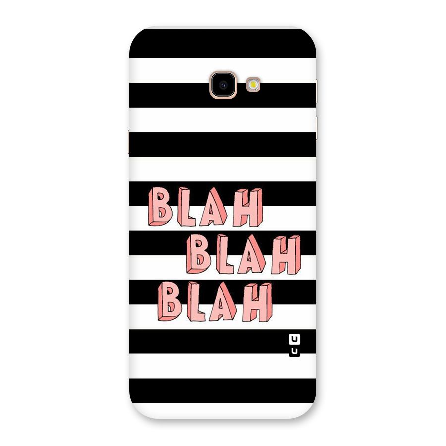 Blah Bold Stripes Back Case for Galaxy J4 Plus