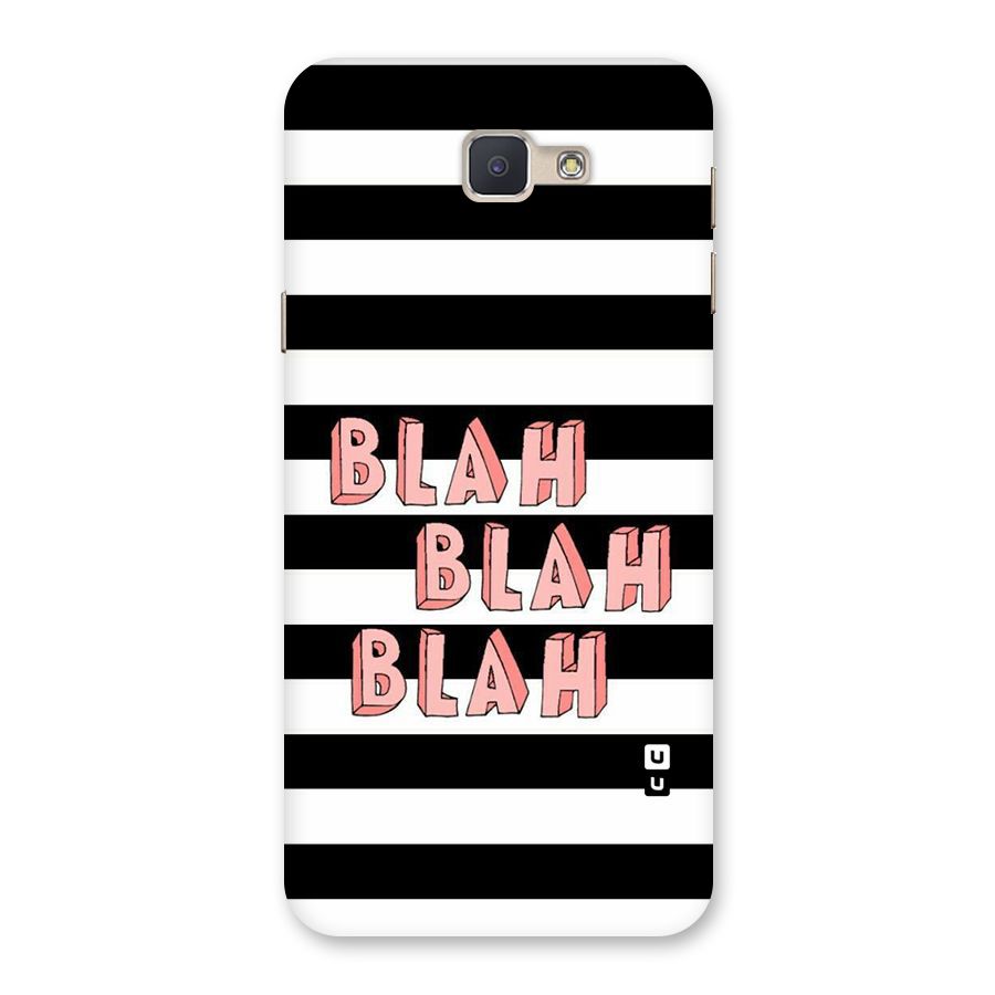 Blah Bold Stripes Back Case for Galaxy J5 Prime
