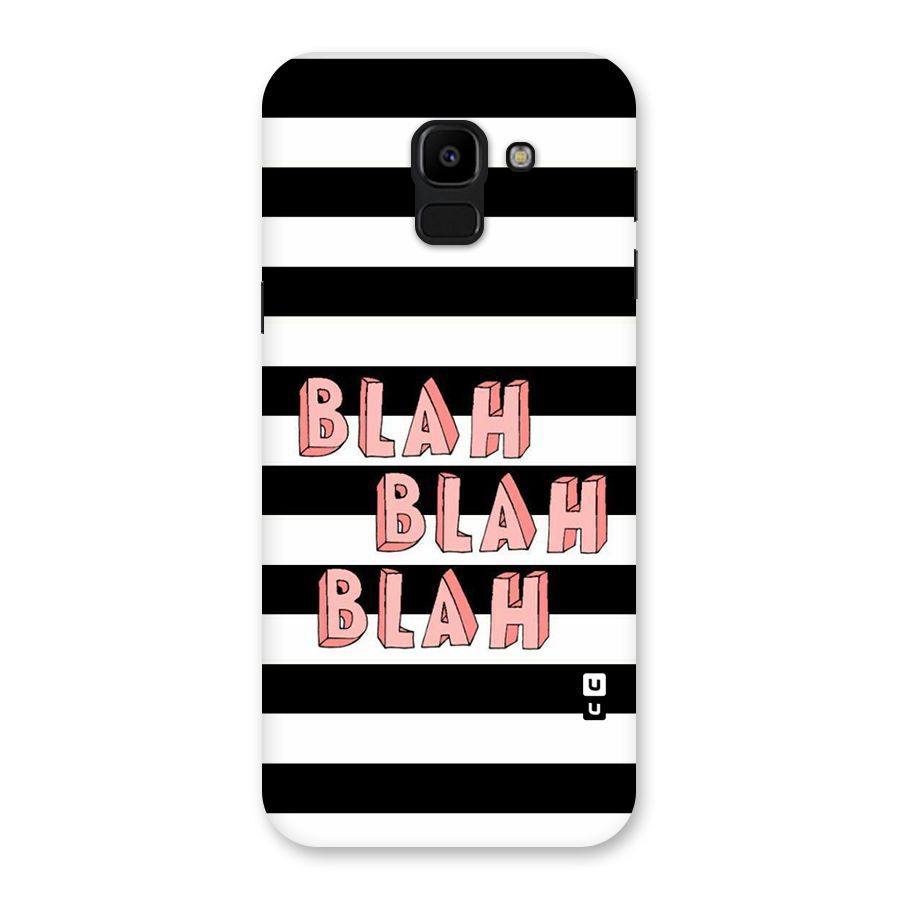 Blah Bold Stripes Back Case for Galaxy J6