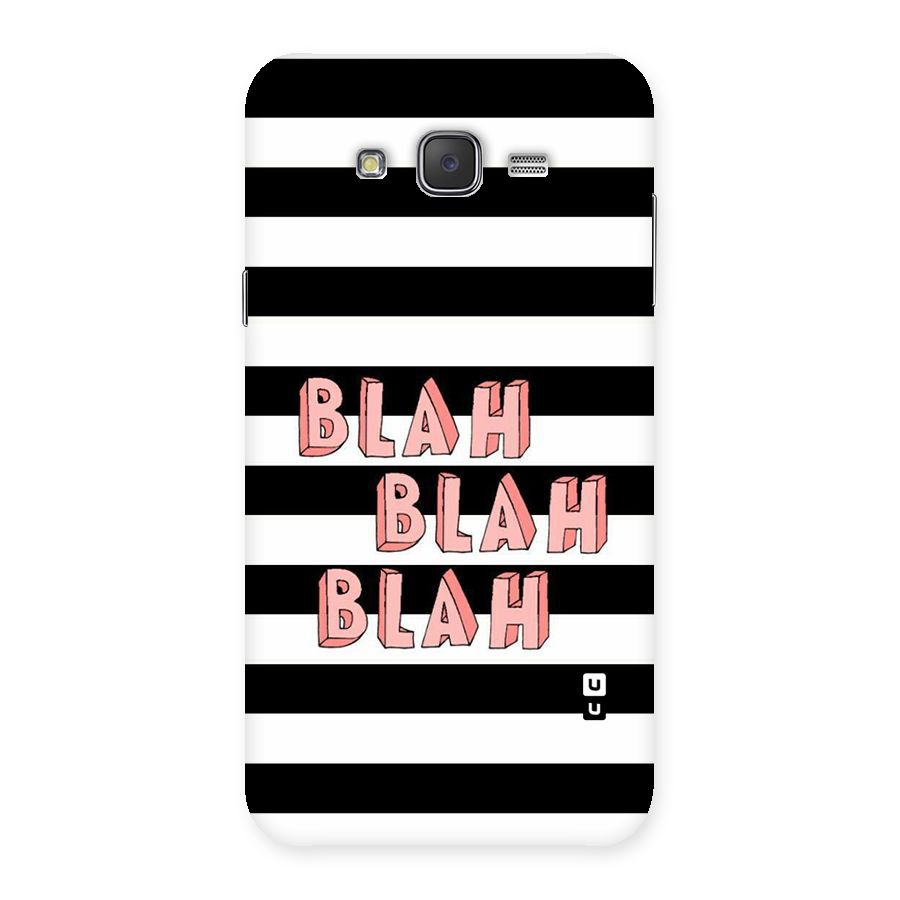 Blah Bold Stripes Back Case for Galaxy J7
