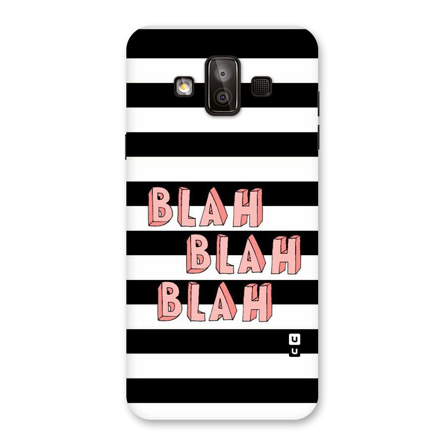 Blah Bold Stripes Back Case for Galaxy J7 Duo
