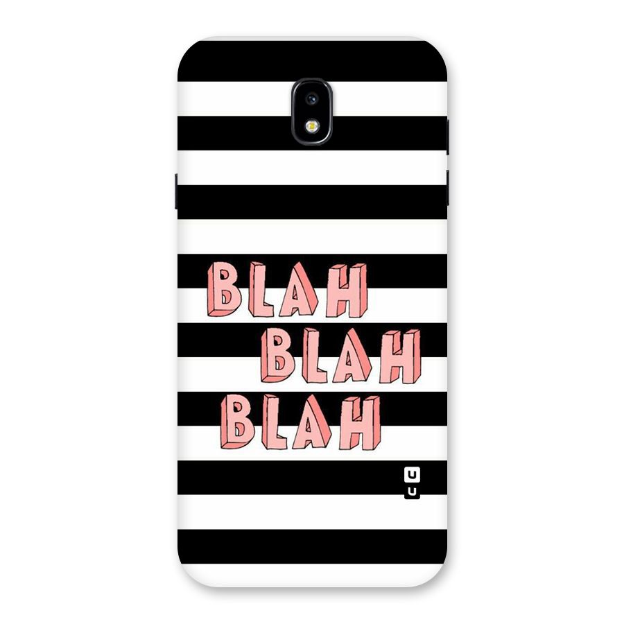 Blah Bold Stripes Back Case for Galaxy J7 Pro