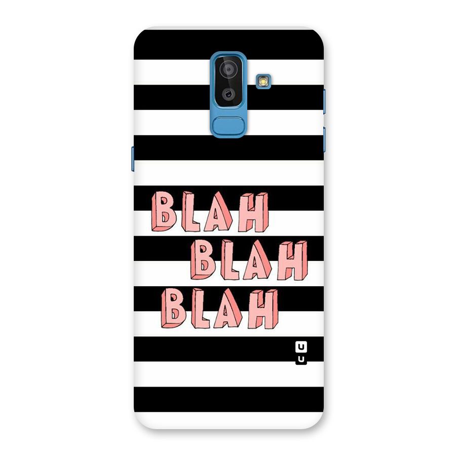 Blah Bold Stripes Back Case for Galaxy J8