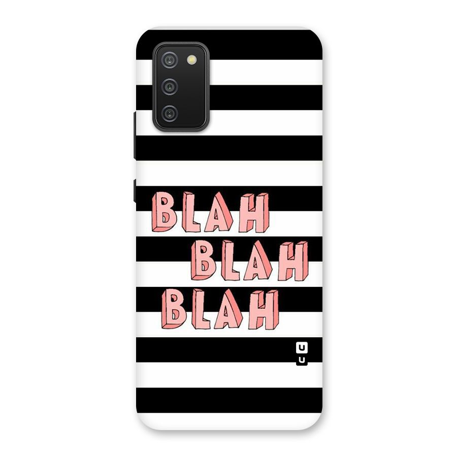 Blah Bold Stripes Back Case for Galaxy M02s