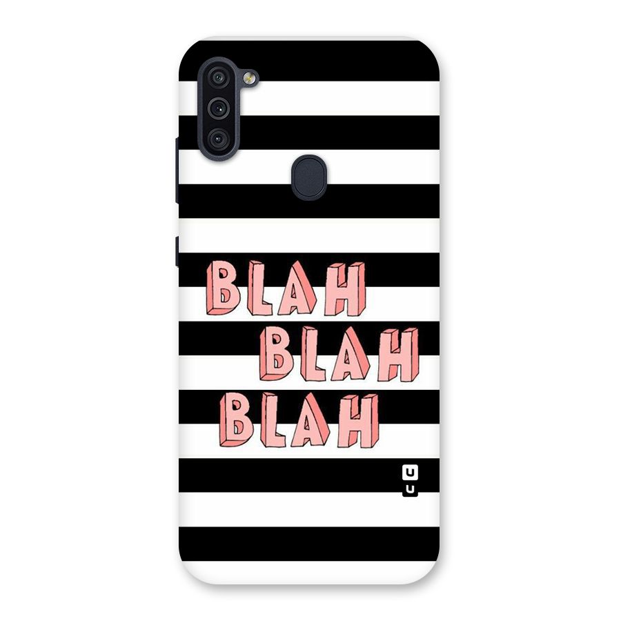 Blah Bold Stripes Back Case for Galaxy M11