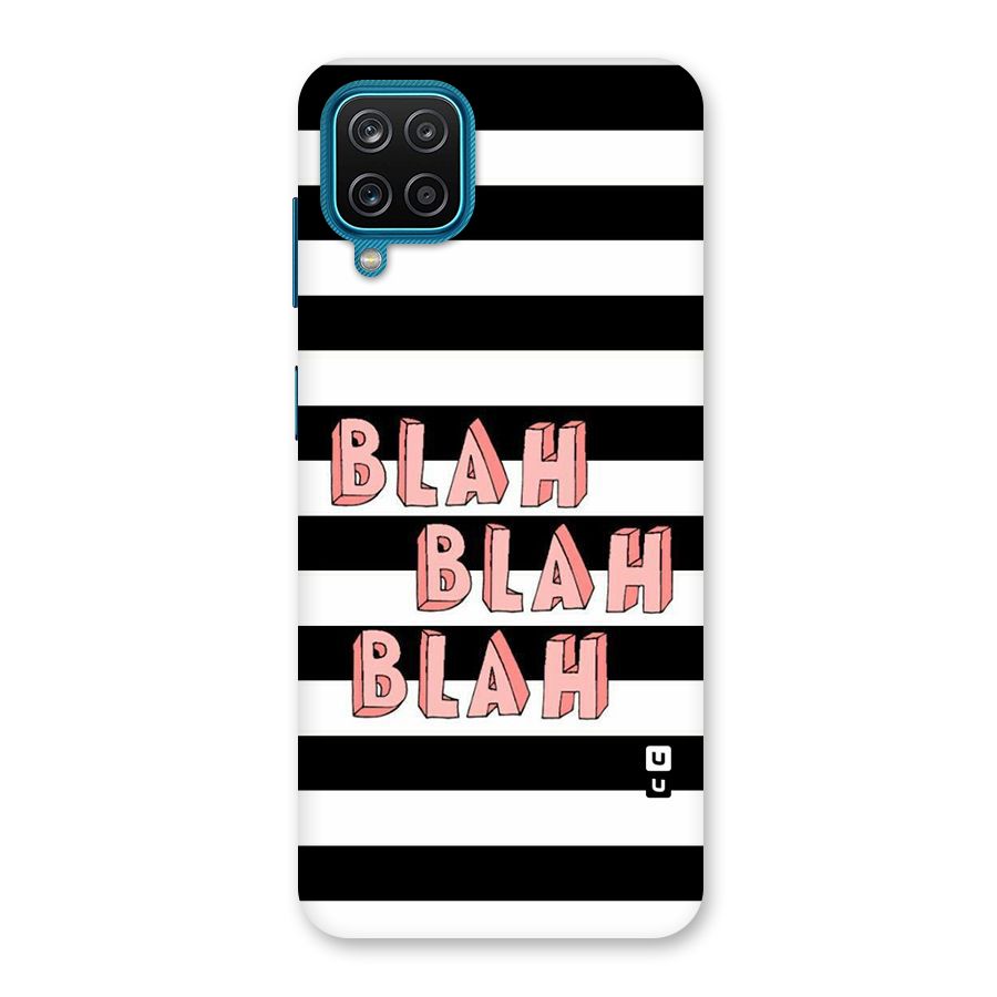 Blah Bold Stripes Back Case for Galaxy M12