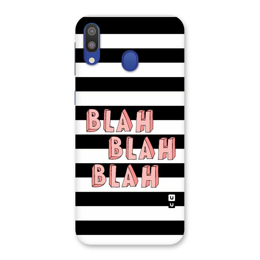 Blah Bold Stripes Back Case for Galaxy M20