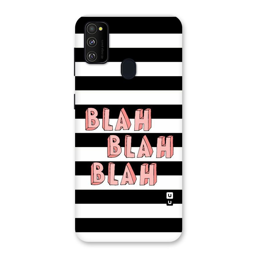 Blah Bold Stripes Back Case for Galaxy M21