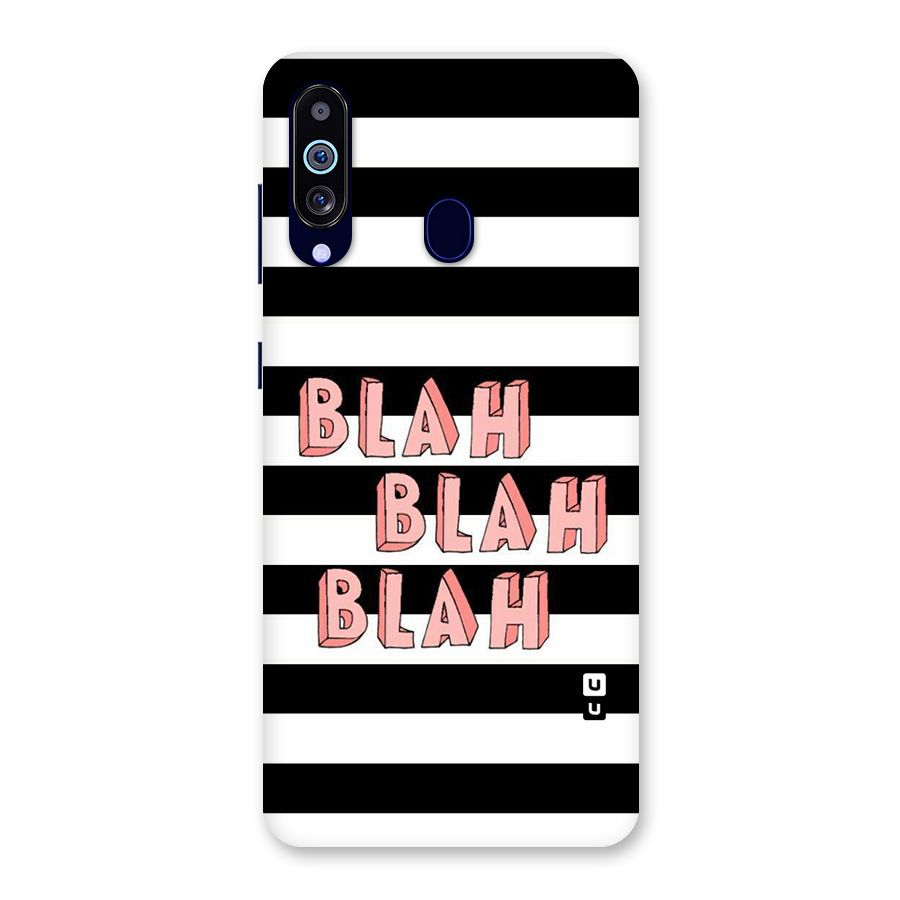 Blah Bold Stripes Back Case for Galaxy M40