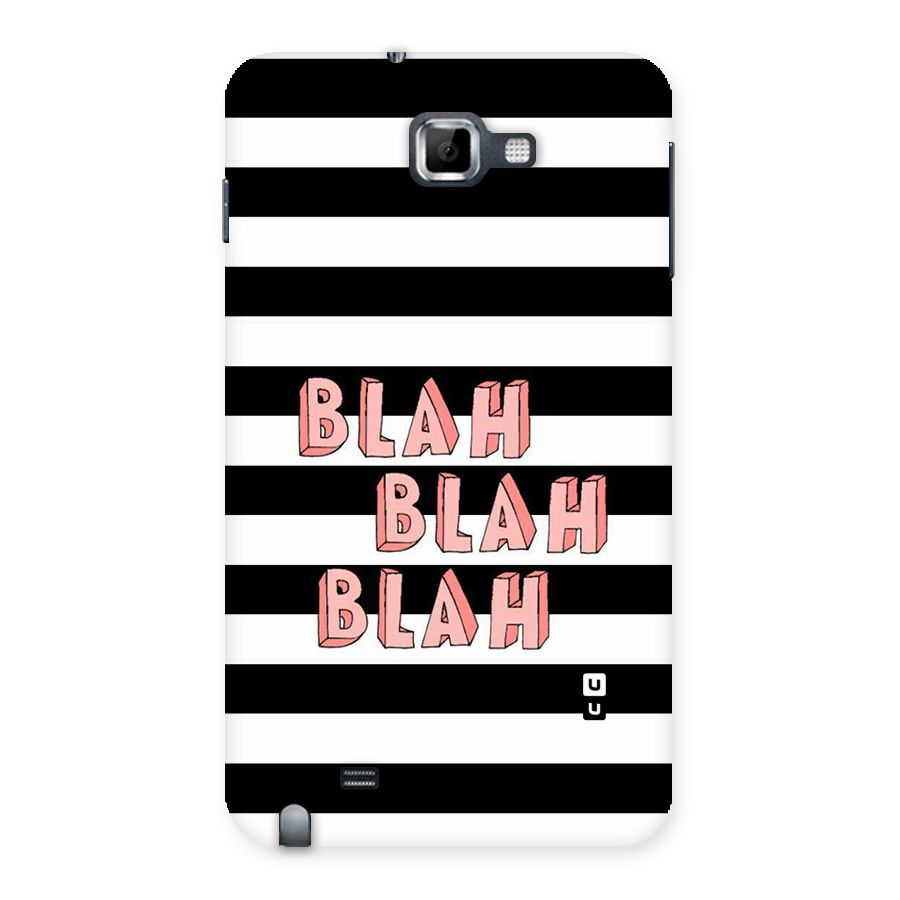 Blah Bold Stripes Back Case for Galaxy Note