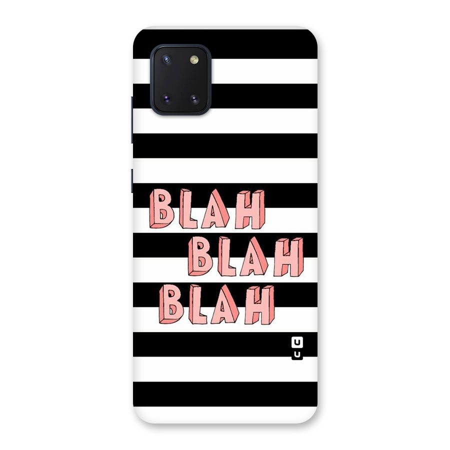 Blah Bold Stripes Back Case for Galaxy Note 10 Lite