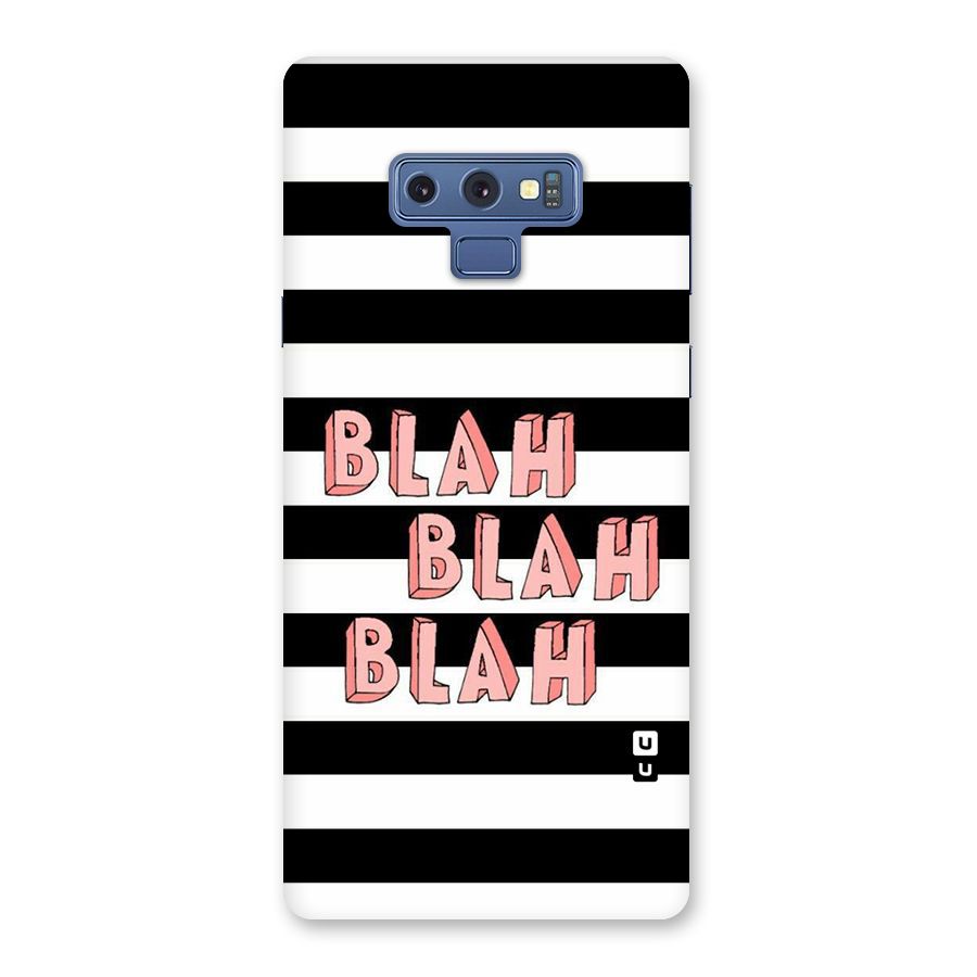 Blah Bold Stripes Back Case for Galaxy Note 9