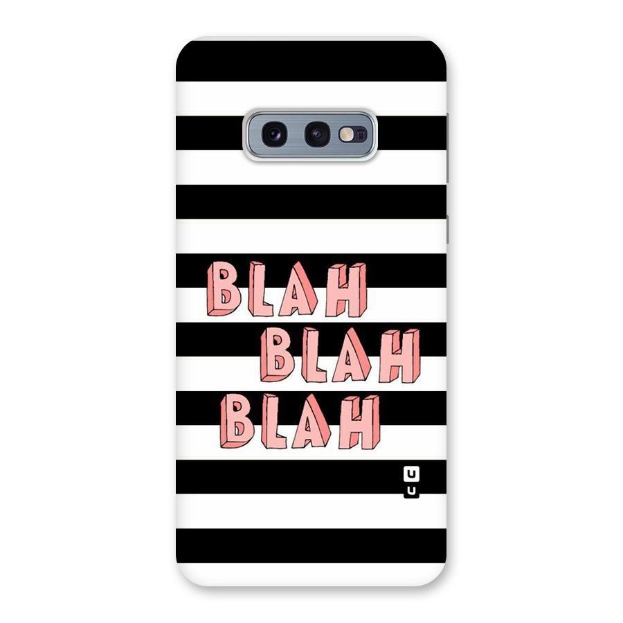 Blah Bold Stripes Back Case for Galaxy S10e