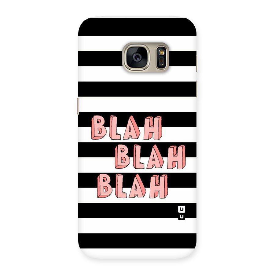 Blah Bold Stripes Back Case for Galaxy S7