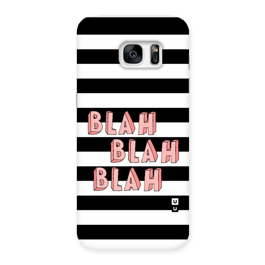 Blah Bold Stripes Back Case for Galaxy S7 Edge