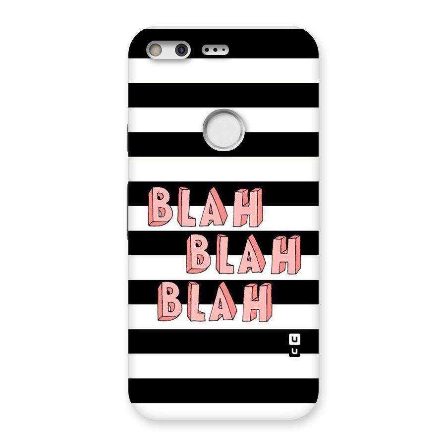 Blah Bold Stripes Back Case for Google Pixel