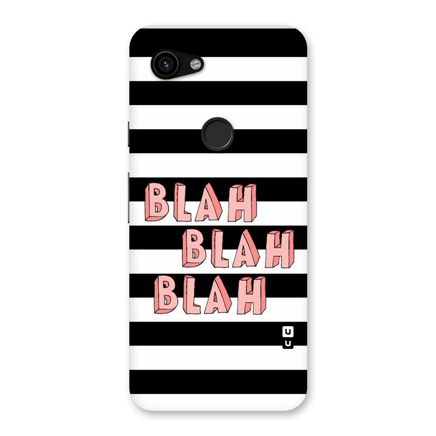 Blah Bold Stripes Back Case for Google Pixel 3a