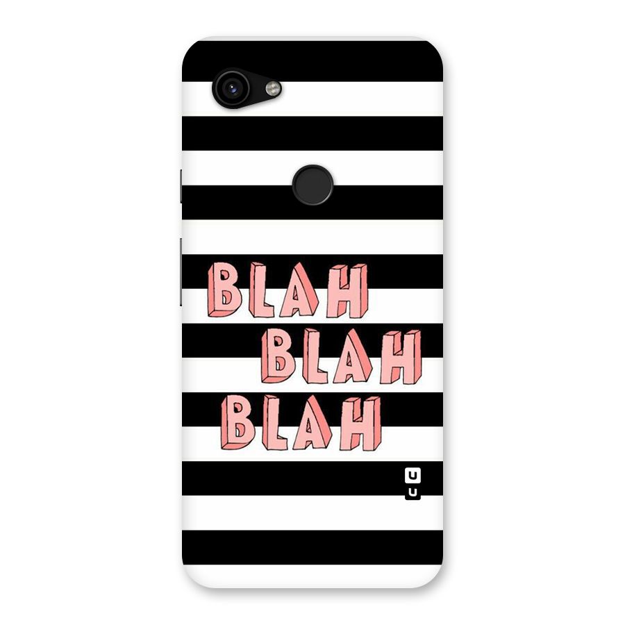 Blah Bold Stripes Back Case for Google Pixel 3a XL