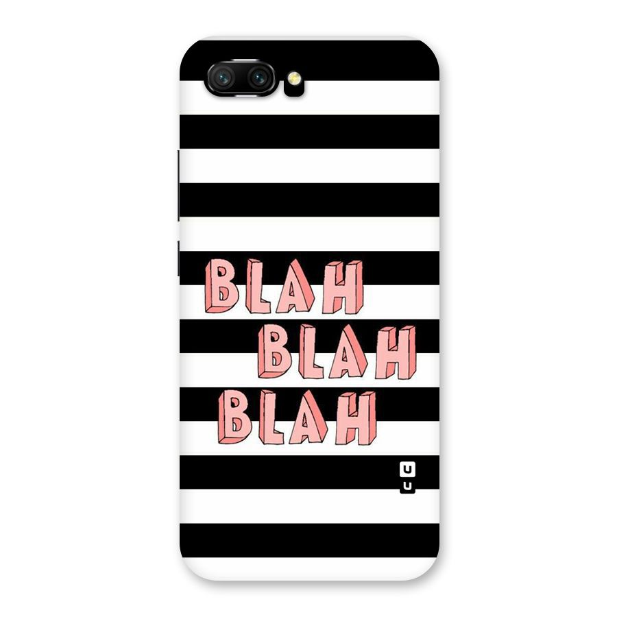Blah Bold Stripes Back Case for Honor 10