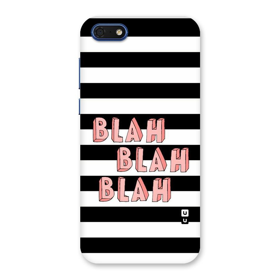 Blah Bold Stripes Back Case for Honor 7s