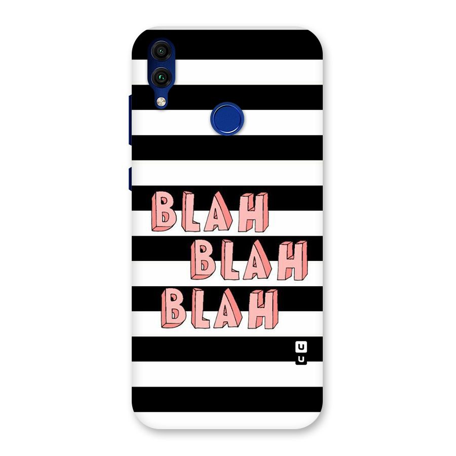 Blah Bold Stripes Back Case for Honor 8C