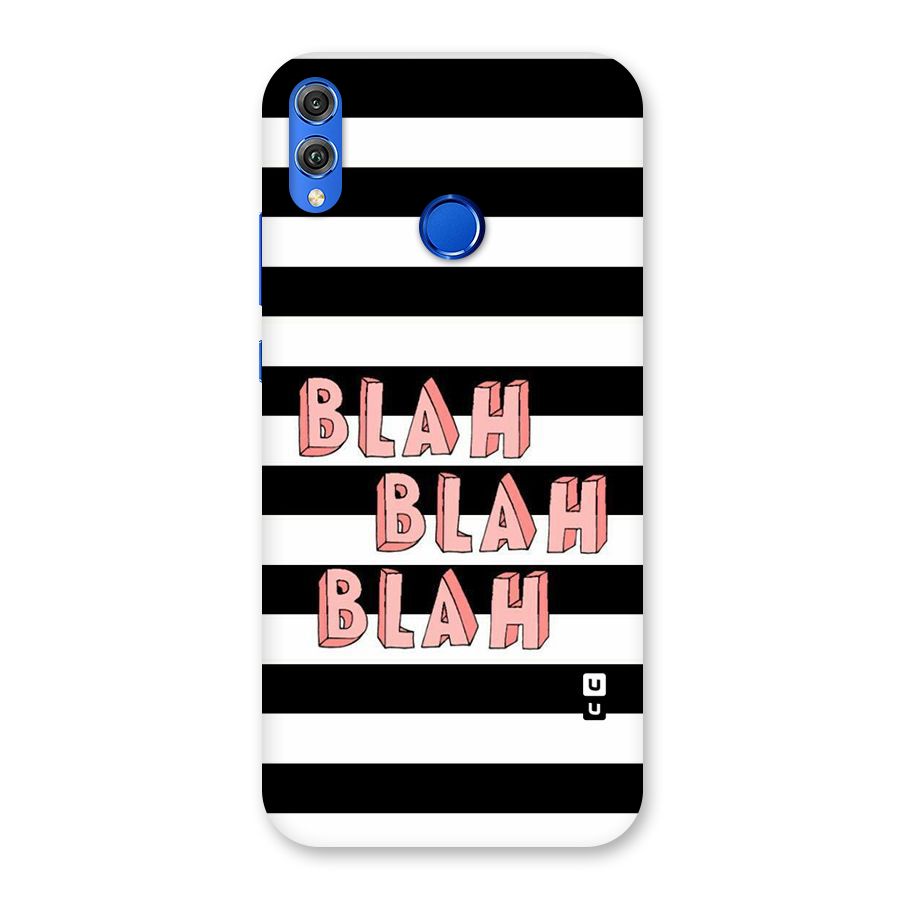 Blah Bold Stripes Back Case for Honor 8X