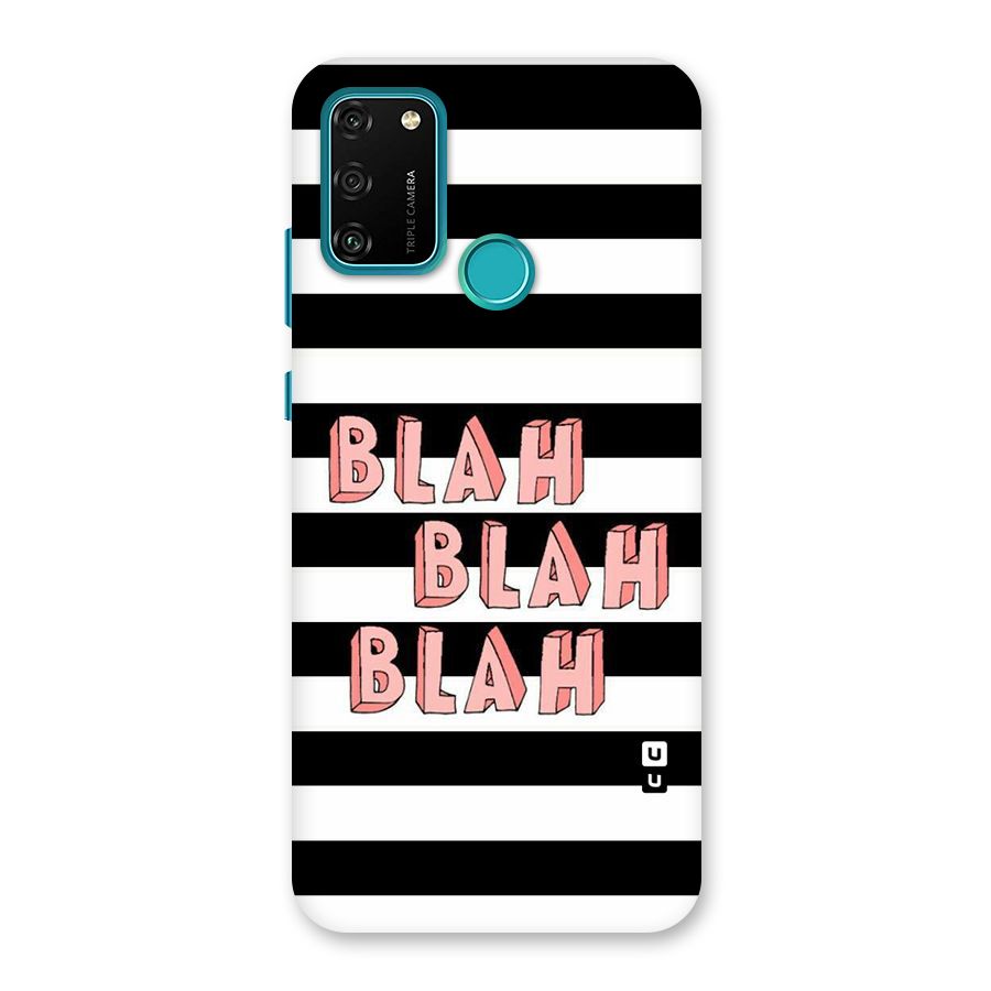 Blah Bold Stripes Back Case for Honor 9A