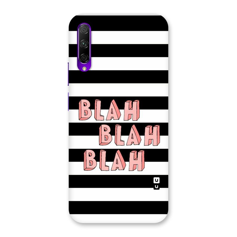 Blah Bold Stripes Back Case for Honor 9X Pro