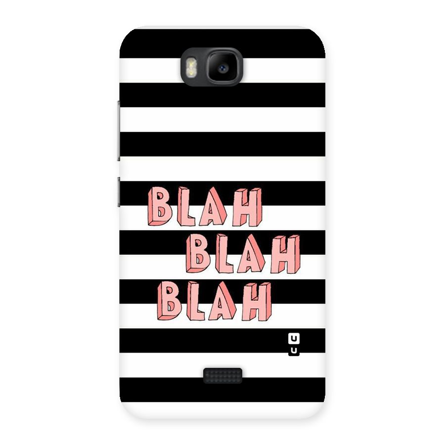 Blah Bold Stripes Back Case for Honor Bee