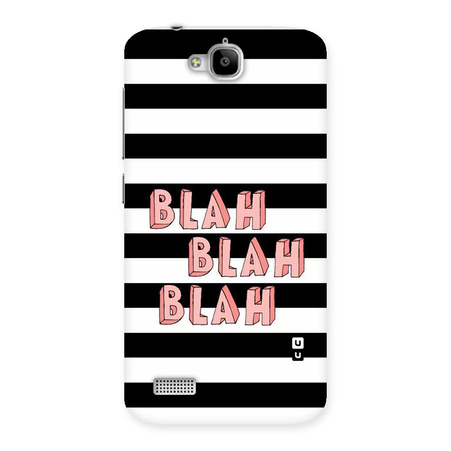 Blah Bold Stripes Back Case for Honor Holly