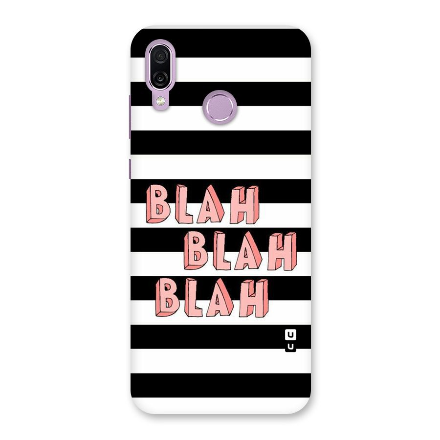 Blah Bold Stripes Back Case for Honor Play