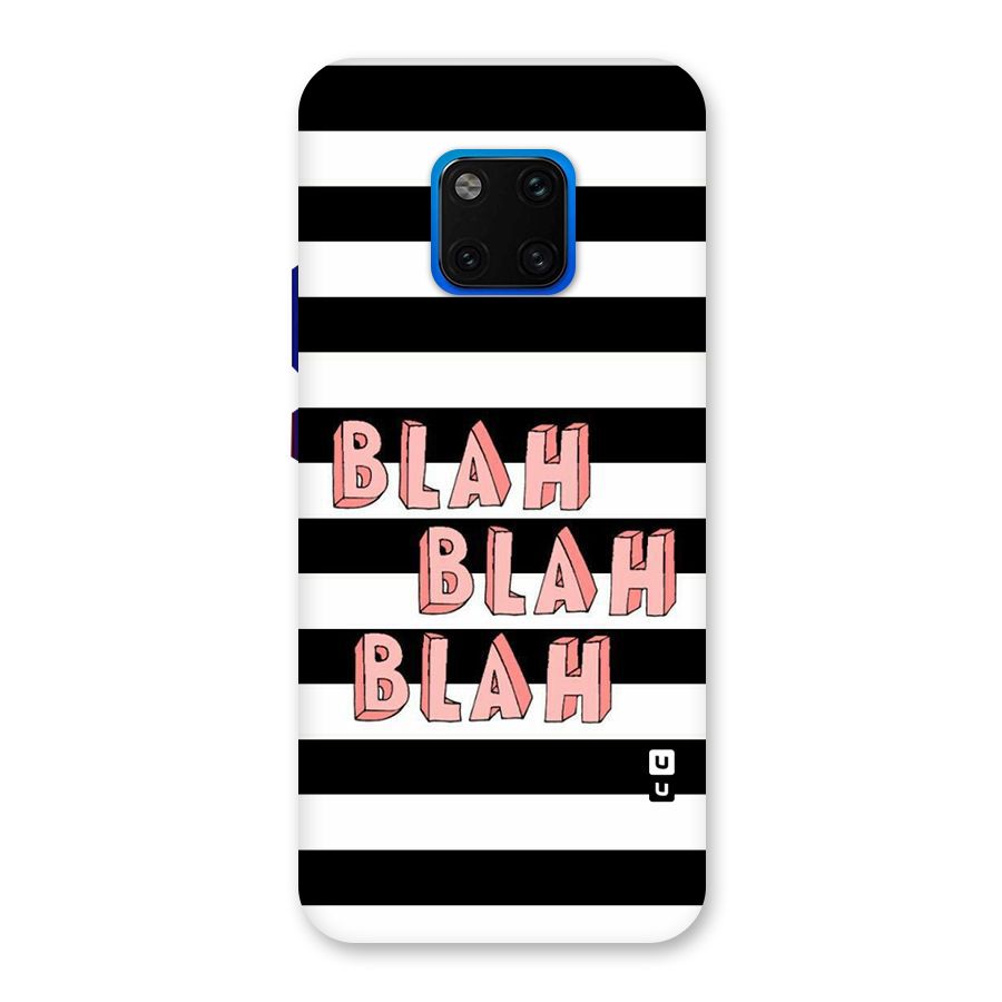 Blah Bold Stripes Back Case for Huawei Mate 20 Pro