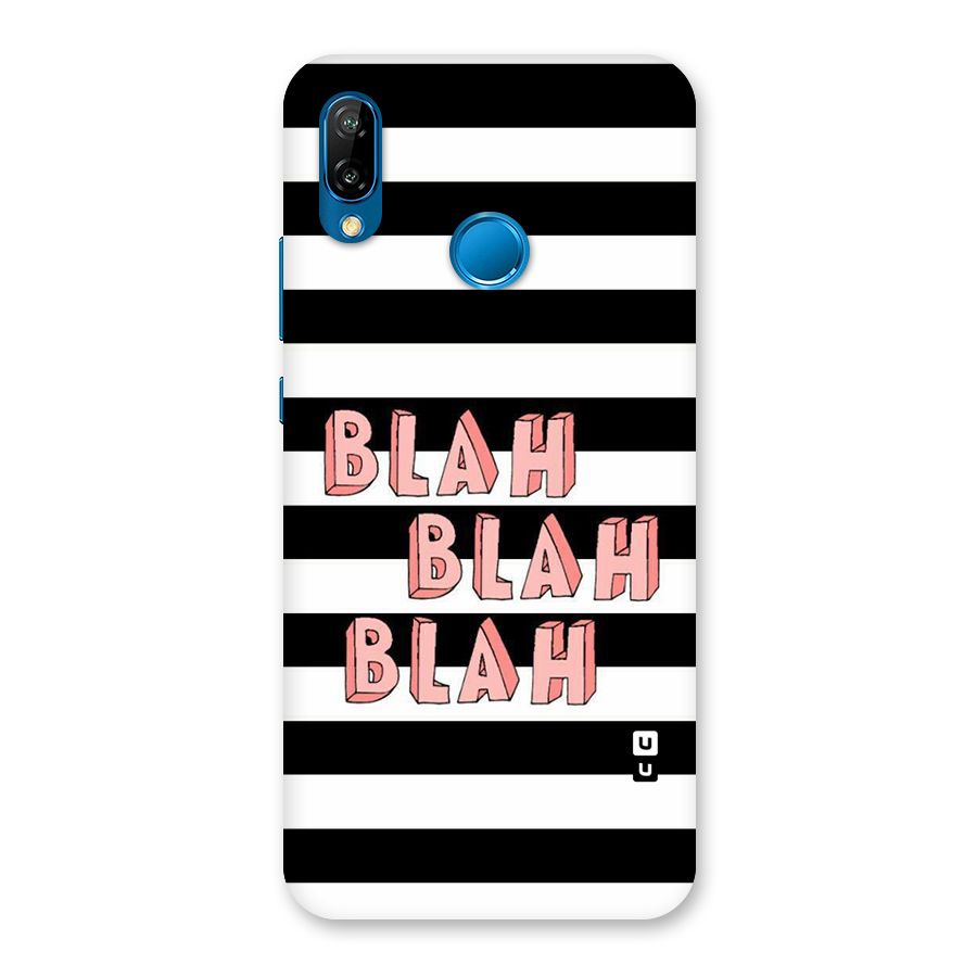 Blah Bold Stripes Back Case for Huawei P20 Lite