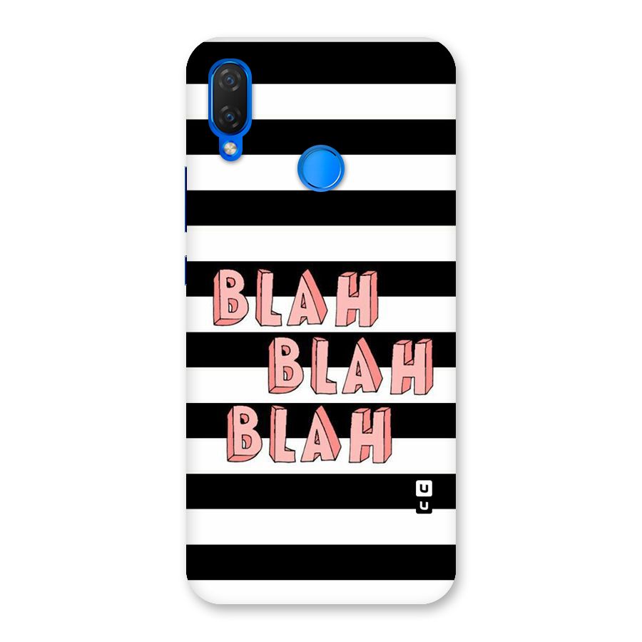 Blah Bold Stripes Back Case for Huawei P Smart+