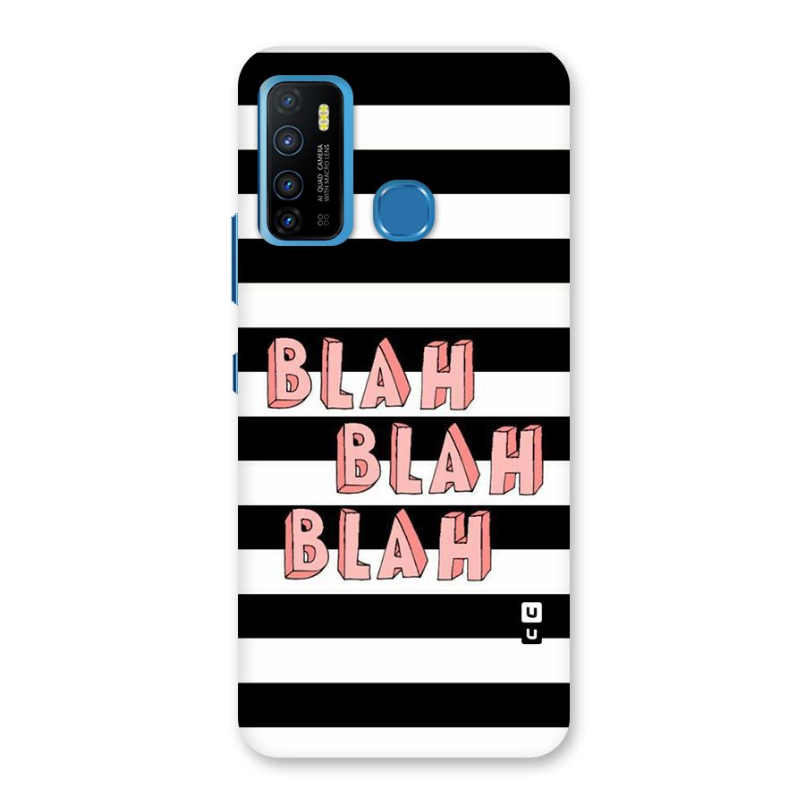 Blah Bold Stripes Back Case for Infinix Hot 9