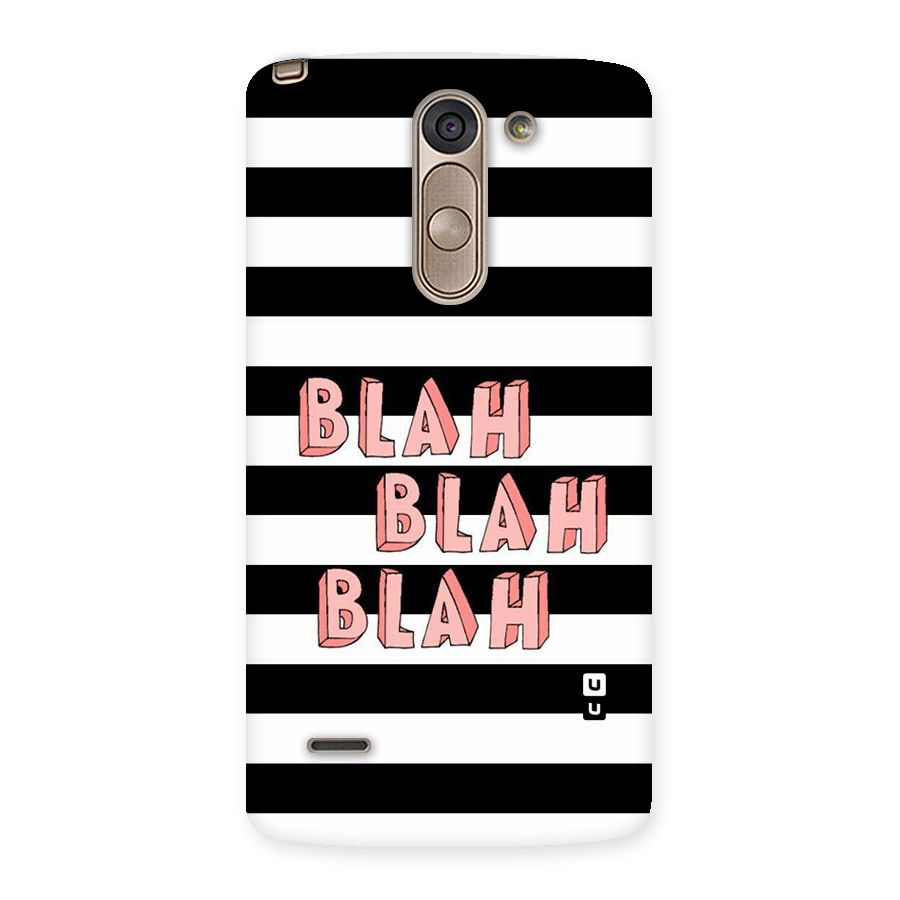 Blah Bold Stripes Back Case for LG G3 Stylus