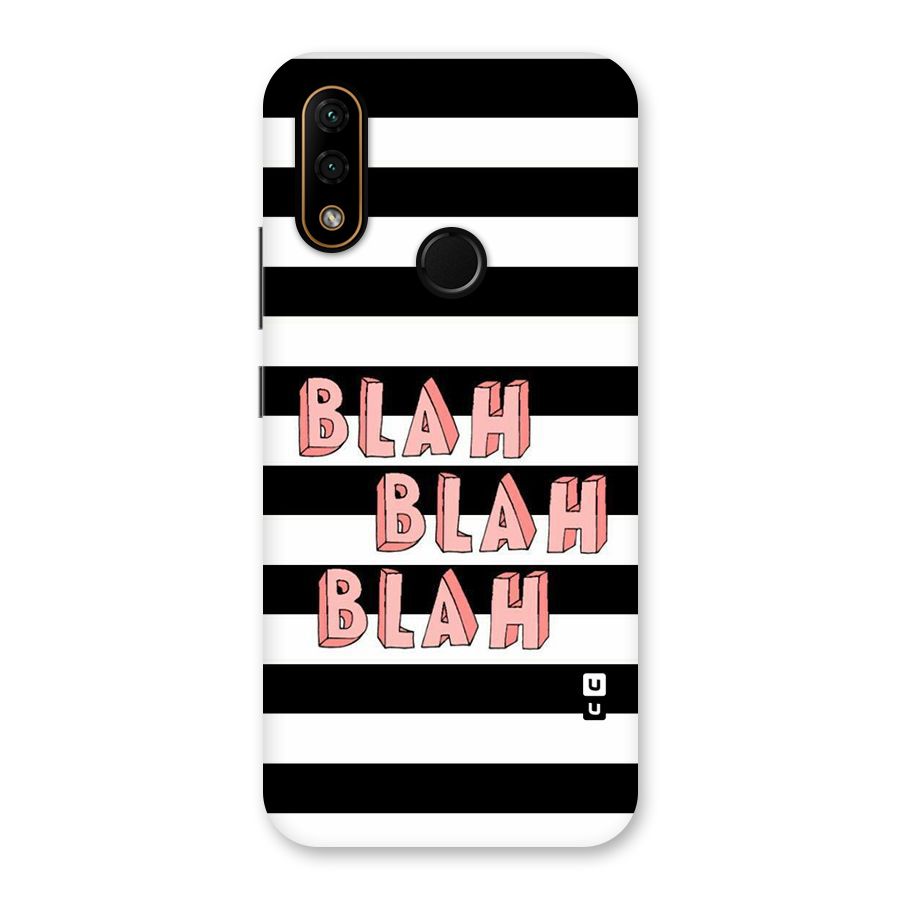 Blah Bold Stripes Back Case for Lenovo A6 Note
