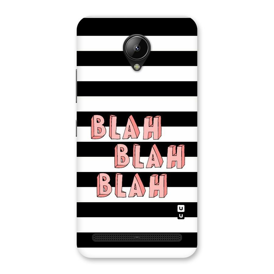 Blah Bold Stripes Back Case for Lenovo C2