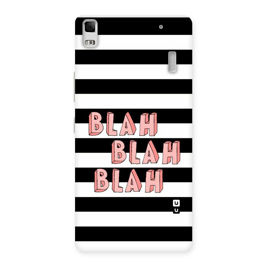Blah Bold Stripes Back Case for Lenovo K3 Note