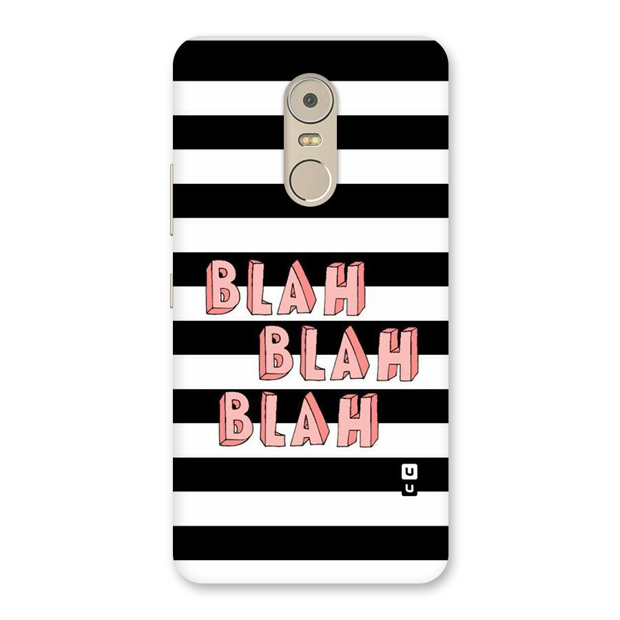 Blah Bold Stripes Back Case for Lenovo K6 Note