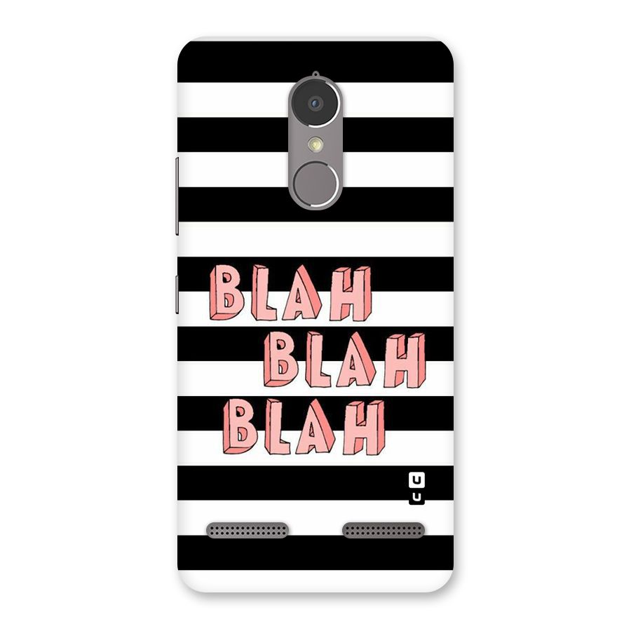 Blah Bold Stripes Back Case for Lenovo K6 Power