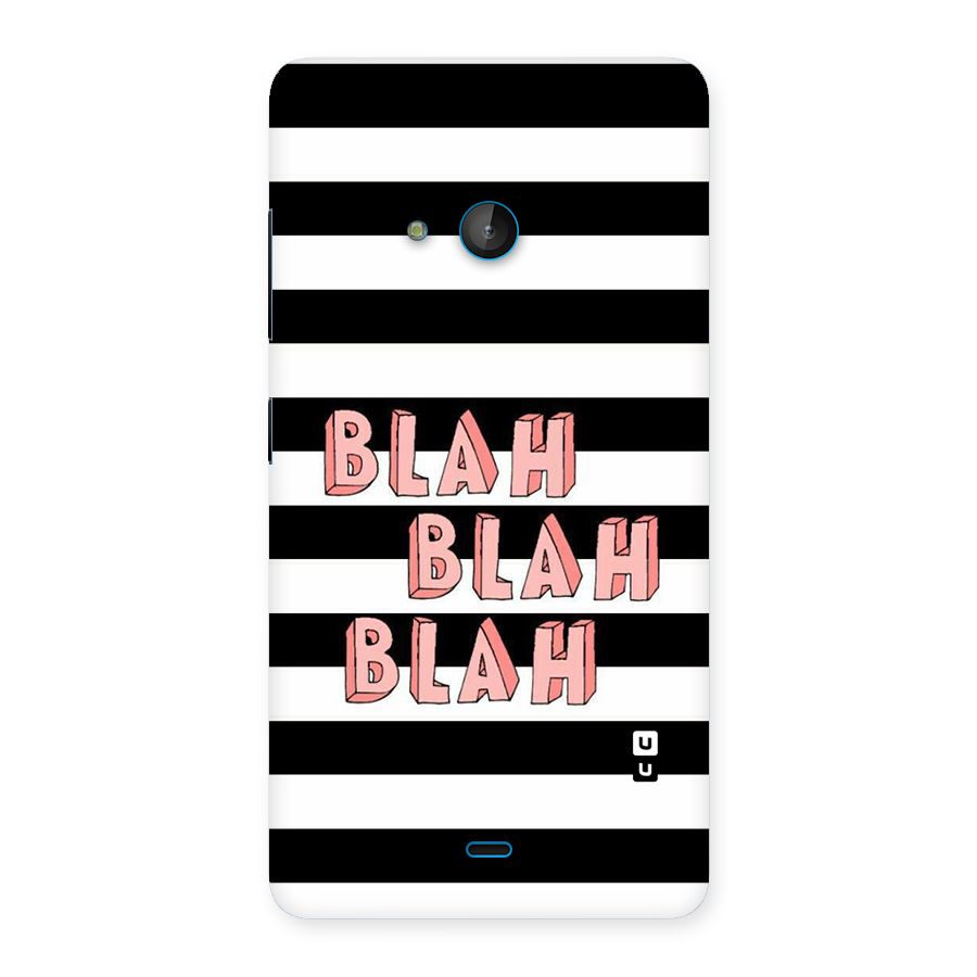 Blah Bold Stripes Back Case for Lumia 540