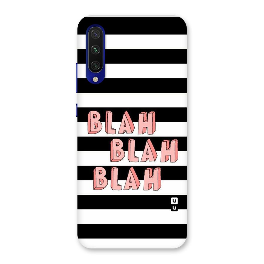 Blah Bold Stripes Back Case for Mi A3