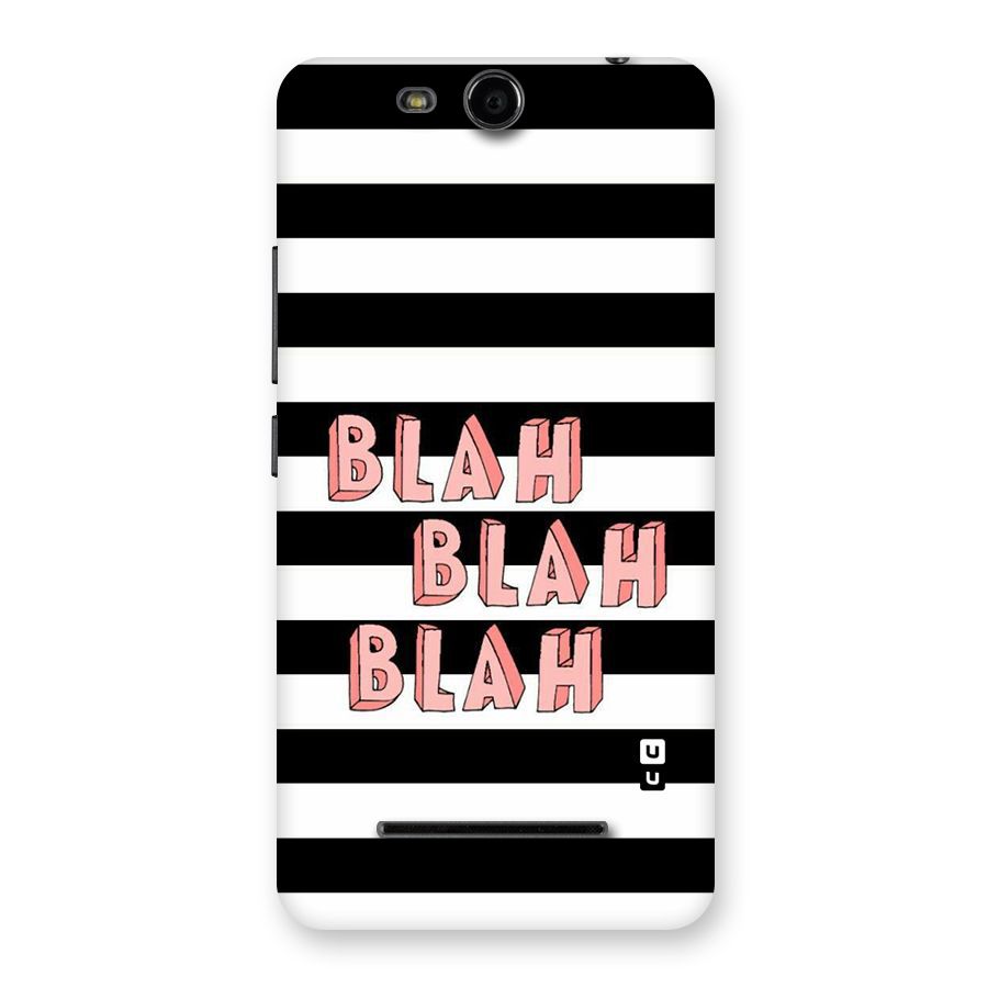 Blah Bold Stripes Back Case for Micromax Canvas Juice 3 Q392